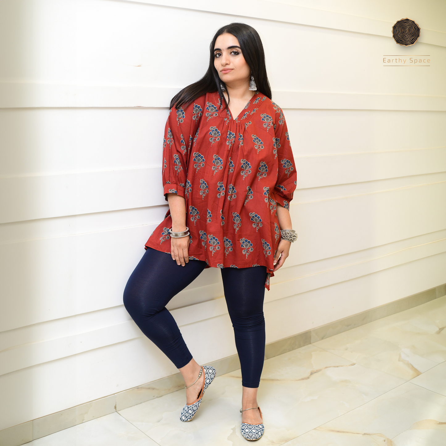 Ajrakh Red - Casual Wear