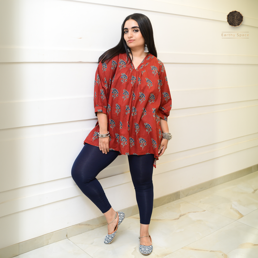 Ajrakh Red - Casual Wear
