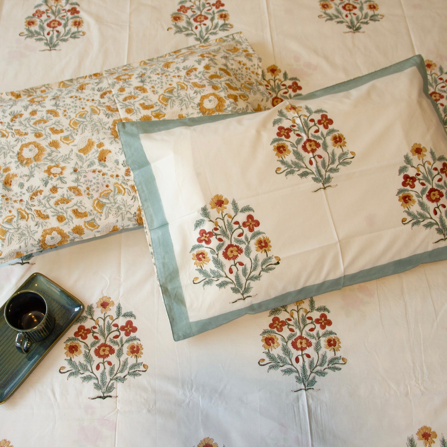 Spring Premium Handblock Printed Bedsheets