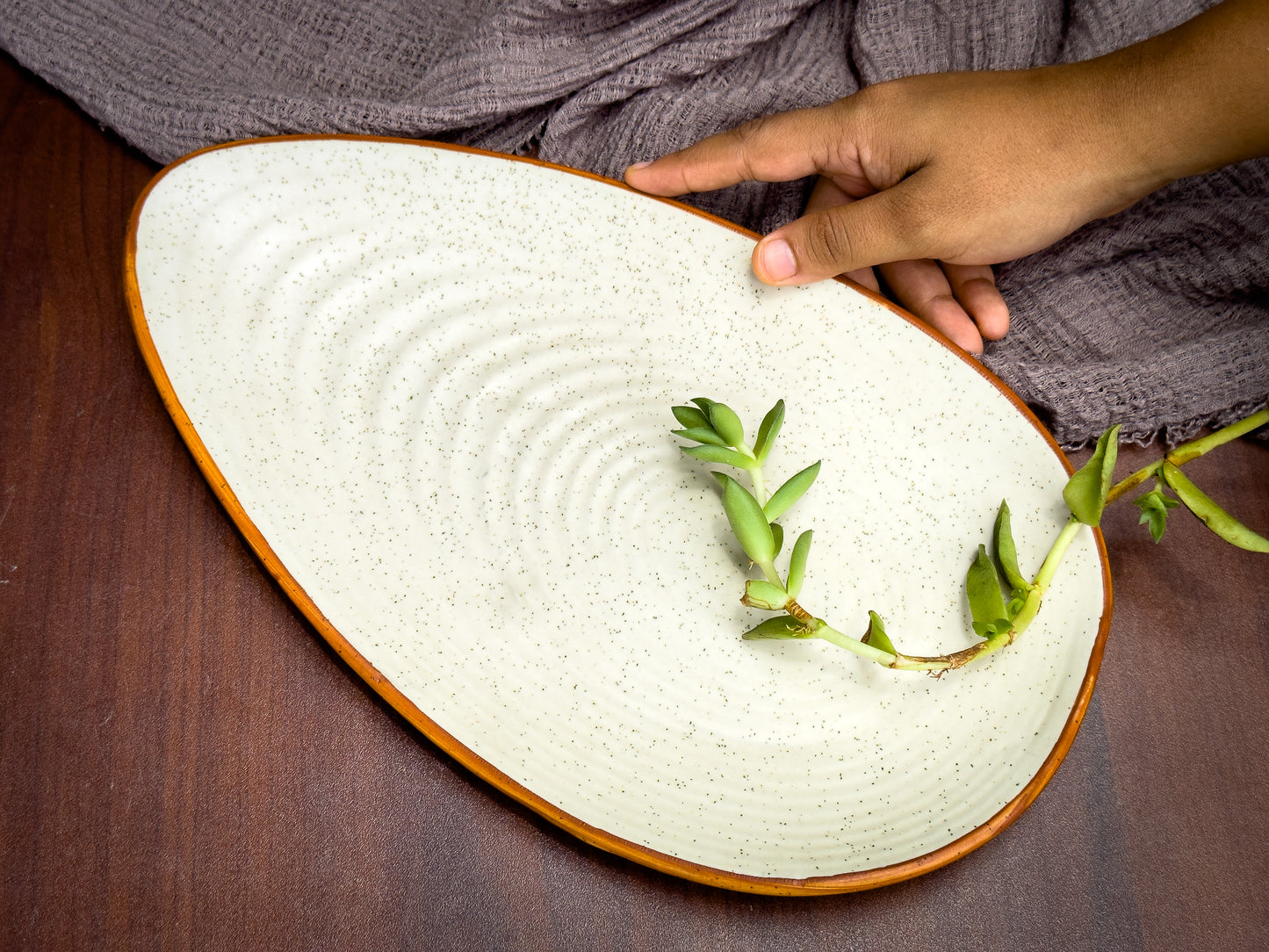 Ceramic Badam Platter