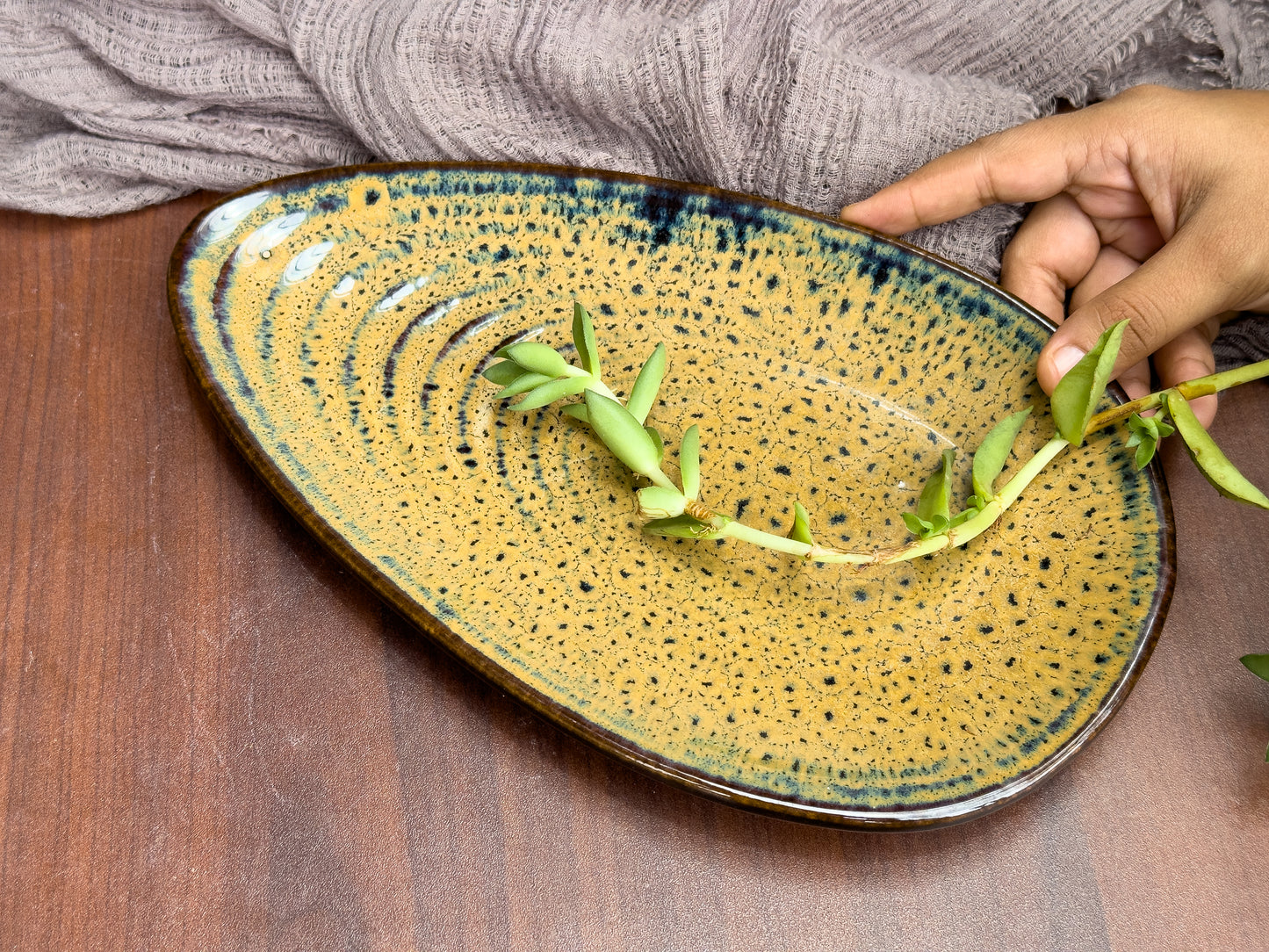 Ceramic Badam Platter