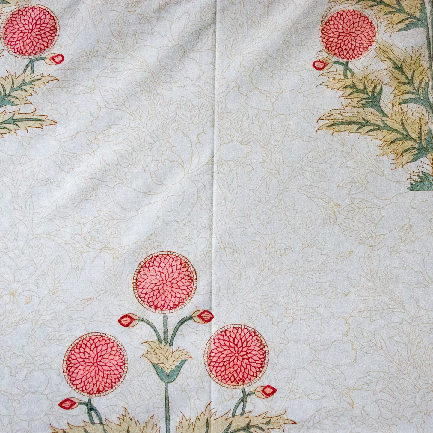 Amaranthus Hand Block Printed Bed Sheets