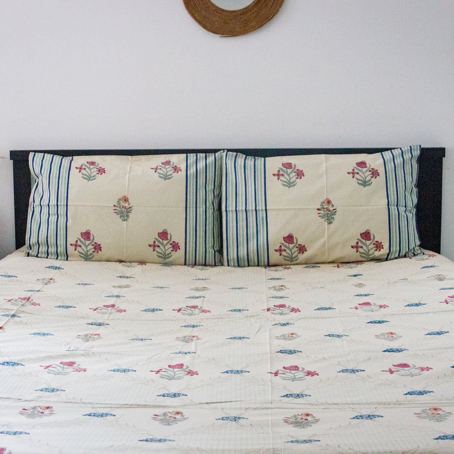 Nigella Nirvana Hand Block Printed Bed Sheets