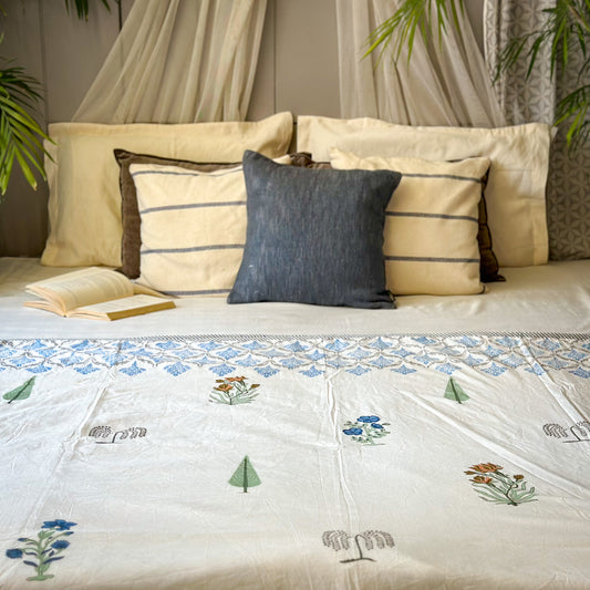 Evergreen Hand Block Printed Reversible Dohar