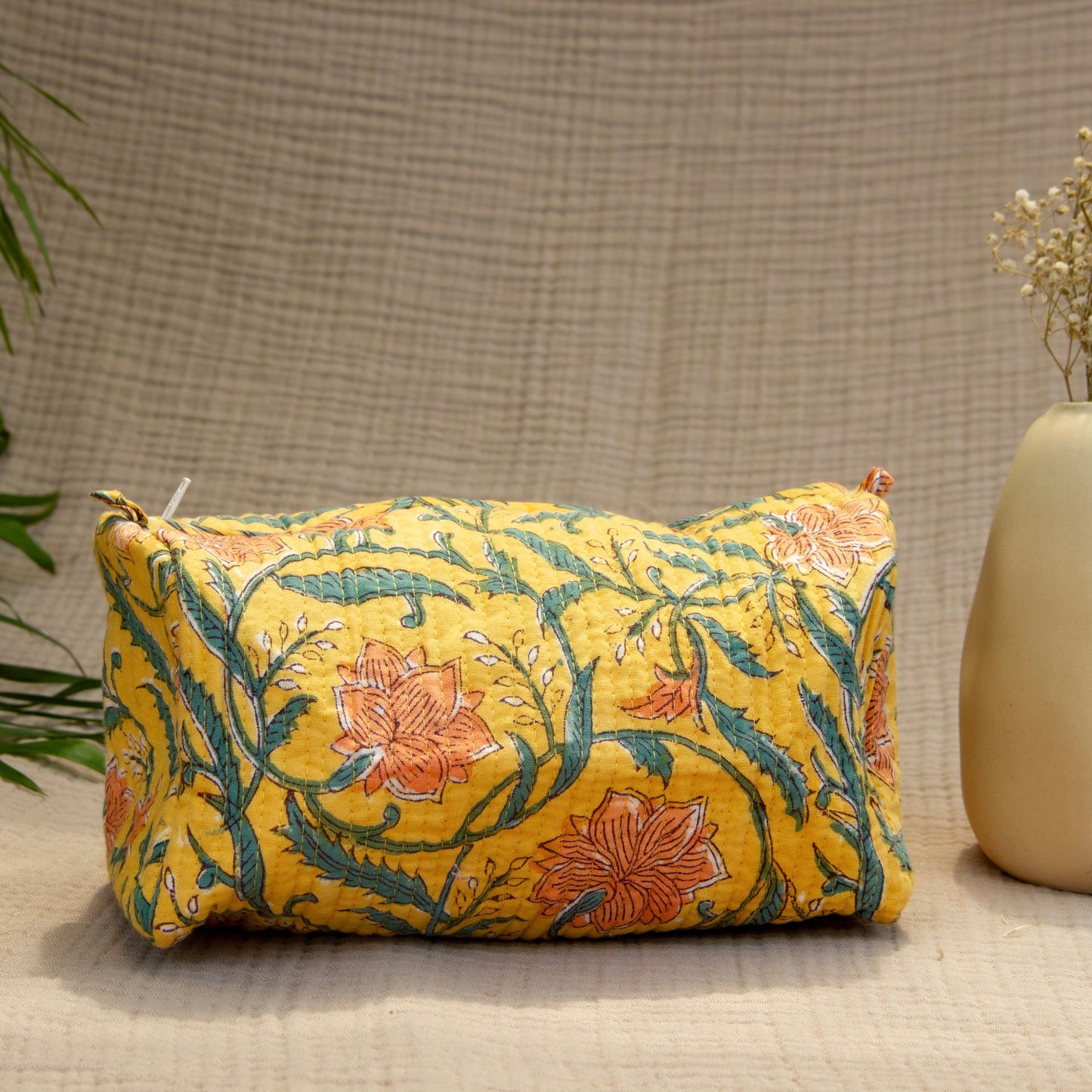 Hand block Printed Toiletry Pouches
