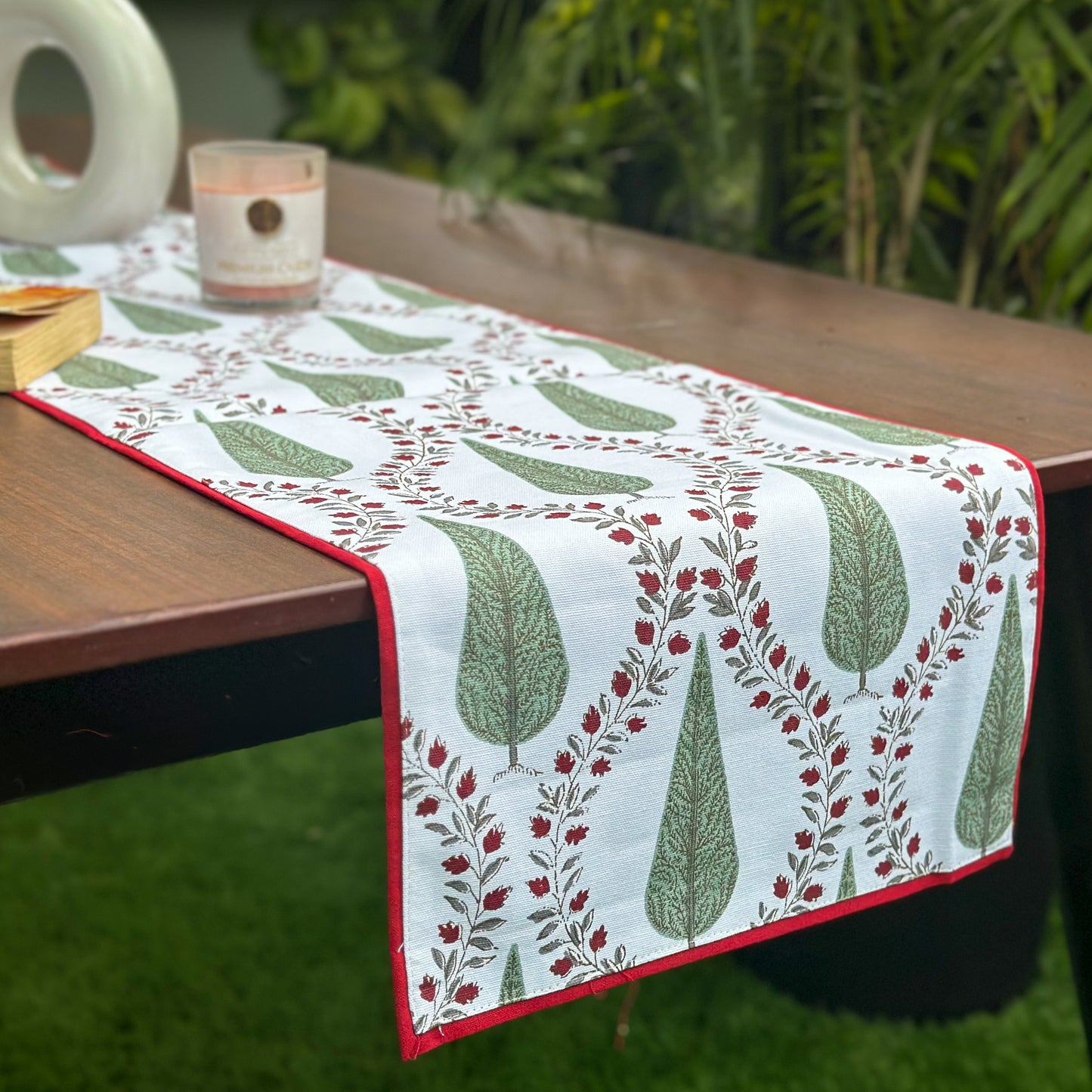 Green Cypress Table Runner