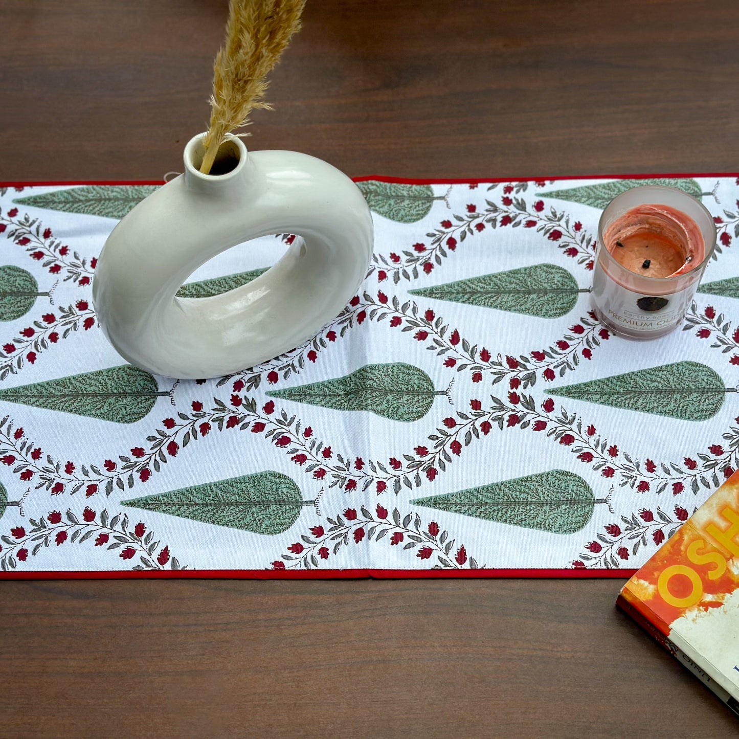 Green Cypress Table Runner