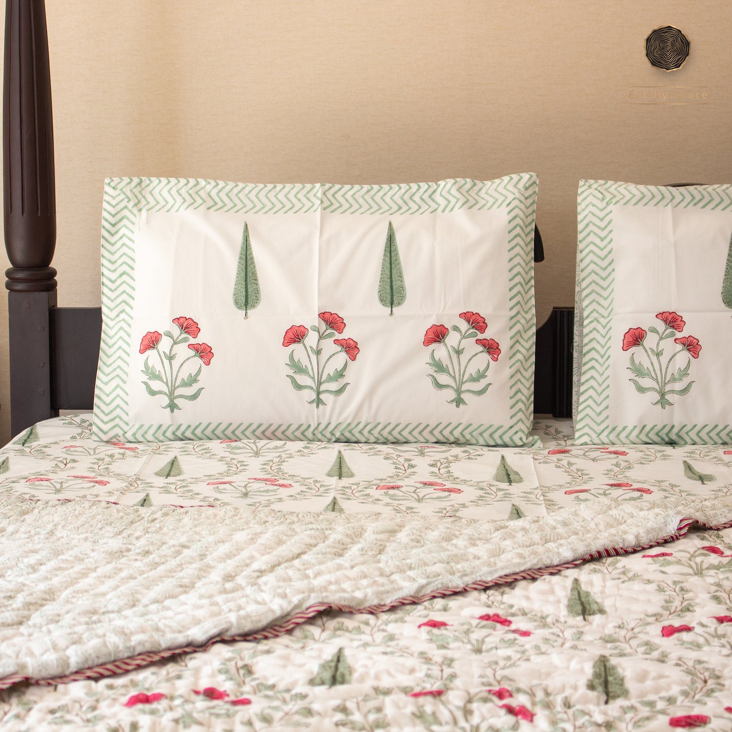 Evergreen Gardenia Bedding Set