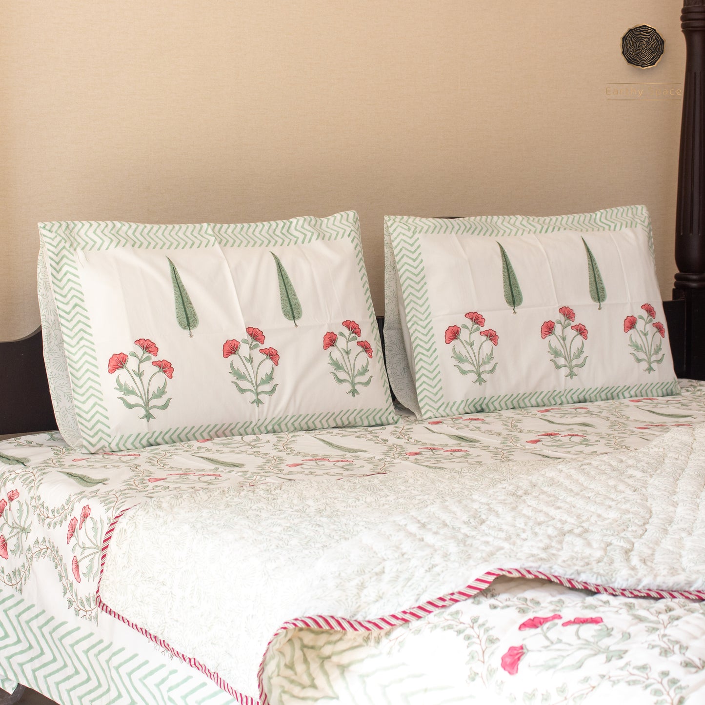Evergreen Gardenia Bedding Set
