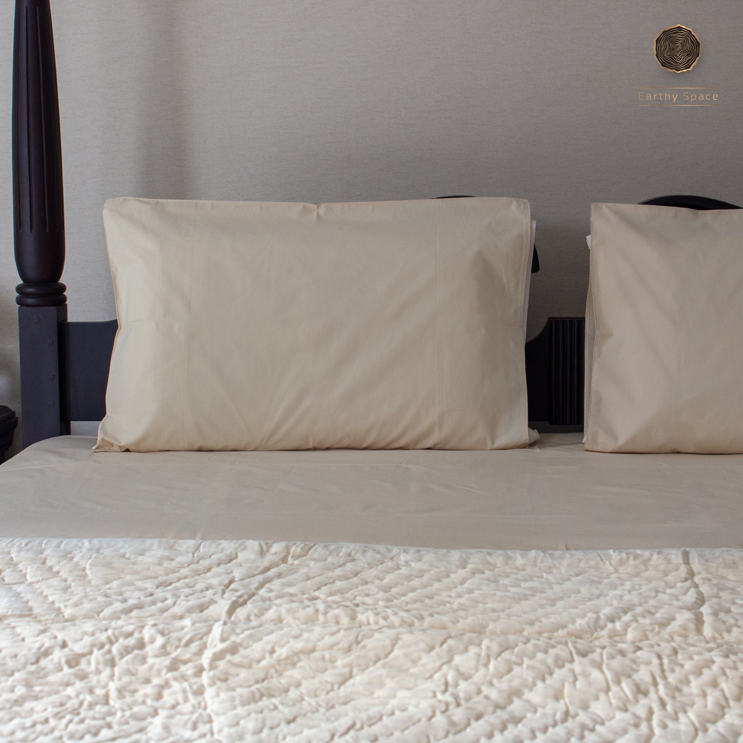 Solid Bedding Set - Beige