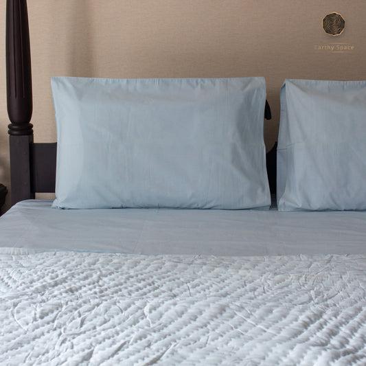 Solid Bedding Set- Powder Blue