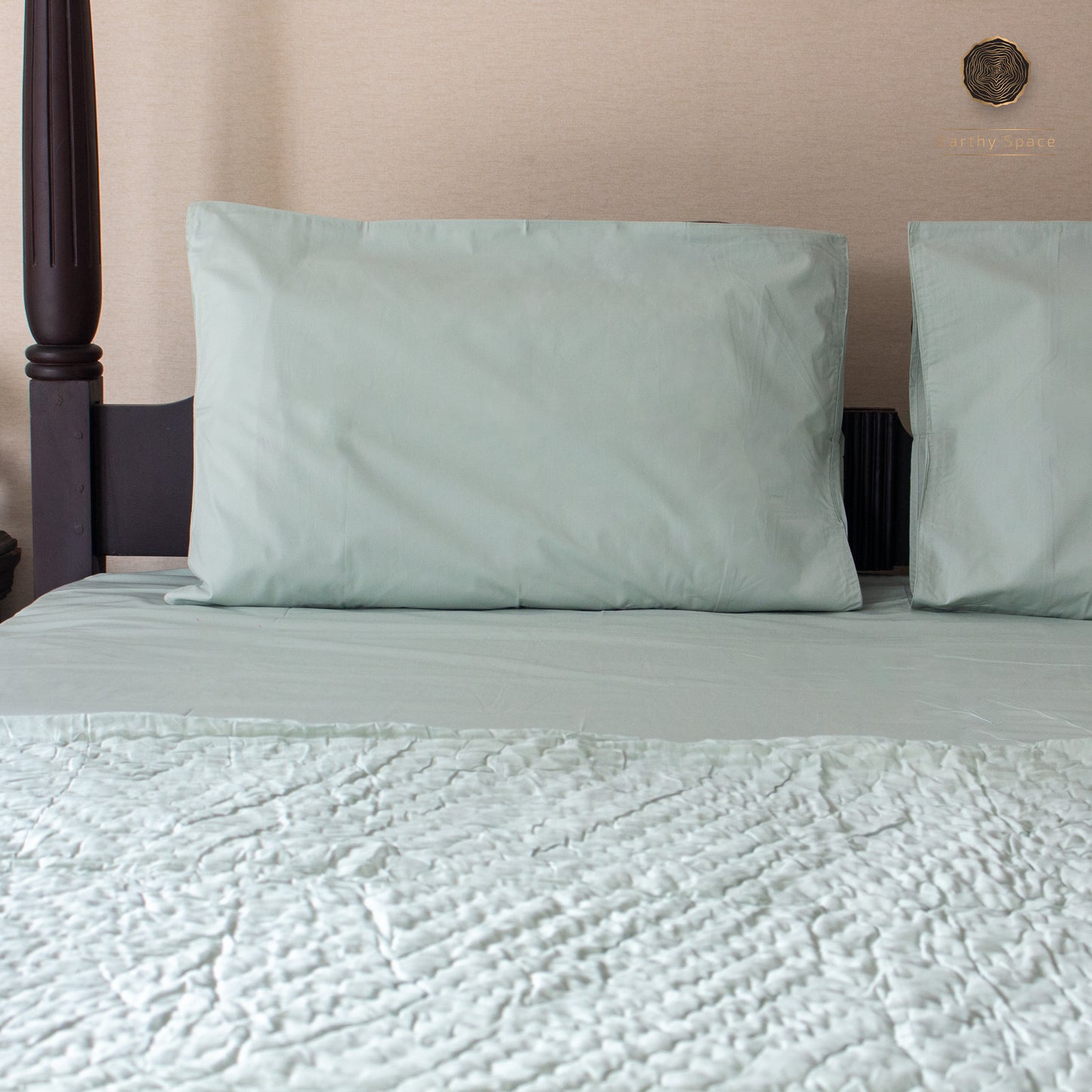 Solid Bedding Set -Pastel Green