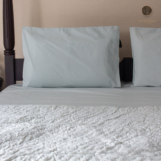 Solid Bedding Set -Pale Blue