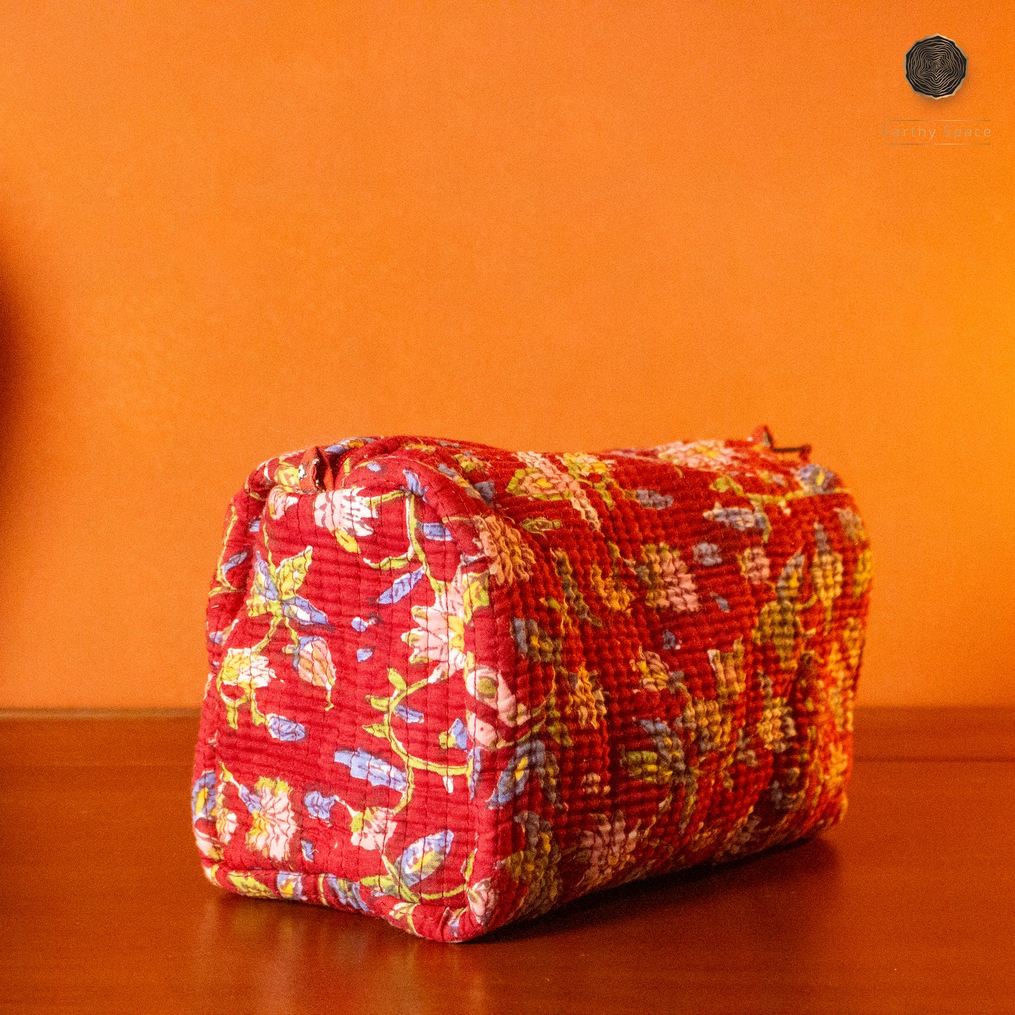 Travel Pouch Set - Red Flora