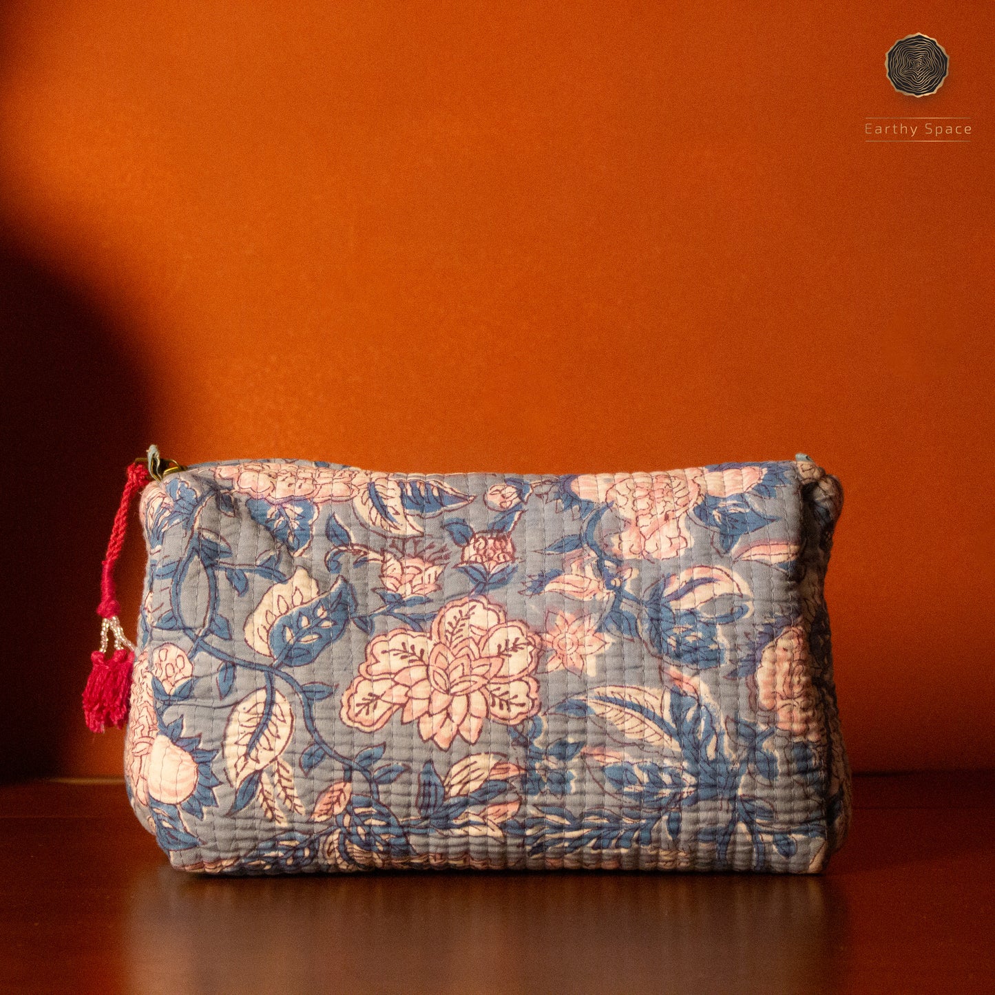 Travel Pouch Set - Blue Flora