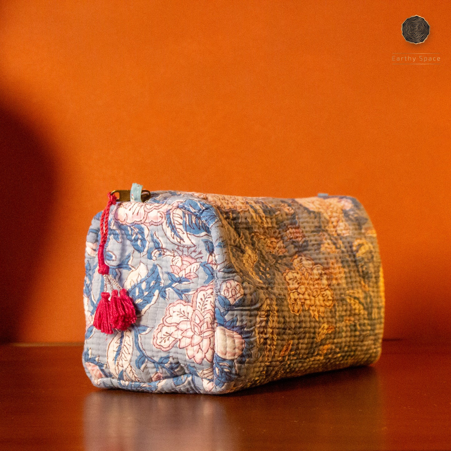 Travel Pouch Set - Blue Flora