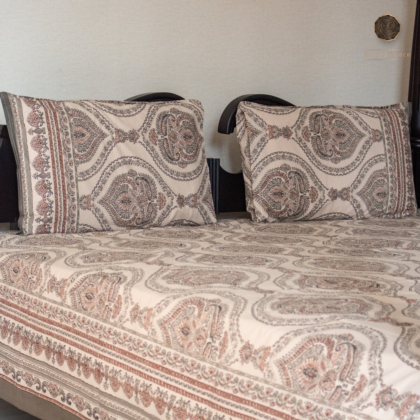 Brown Royal Marwar  - Bedsheet 108" by 108"