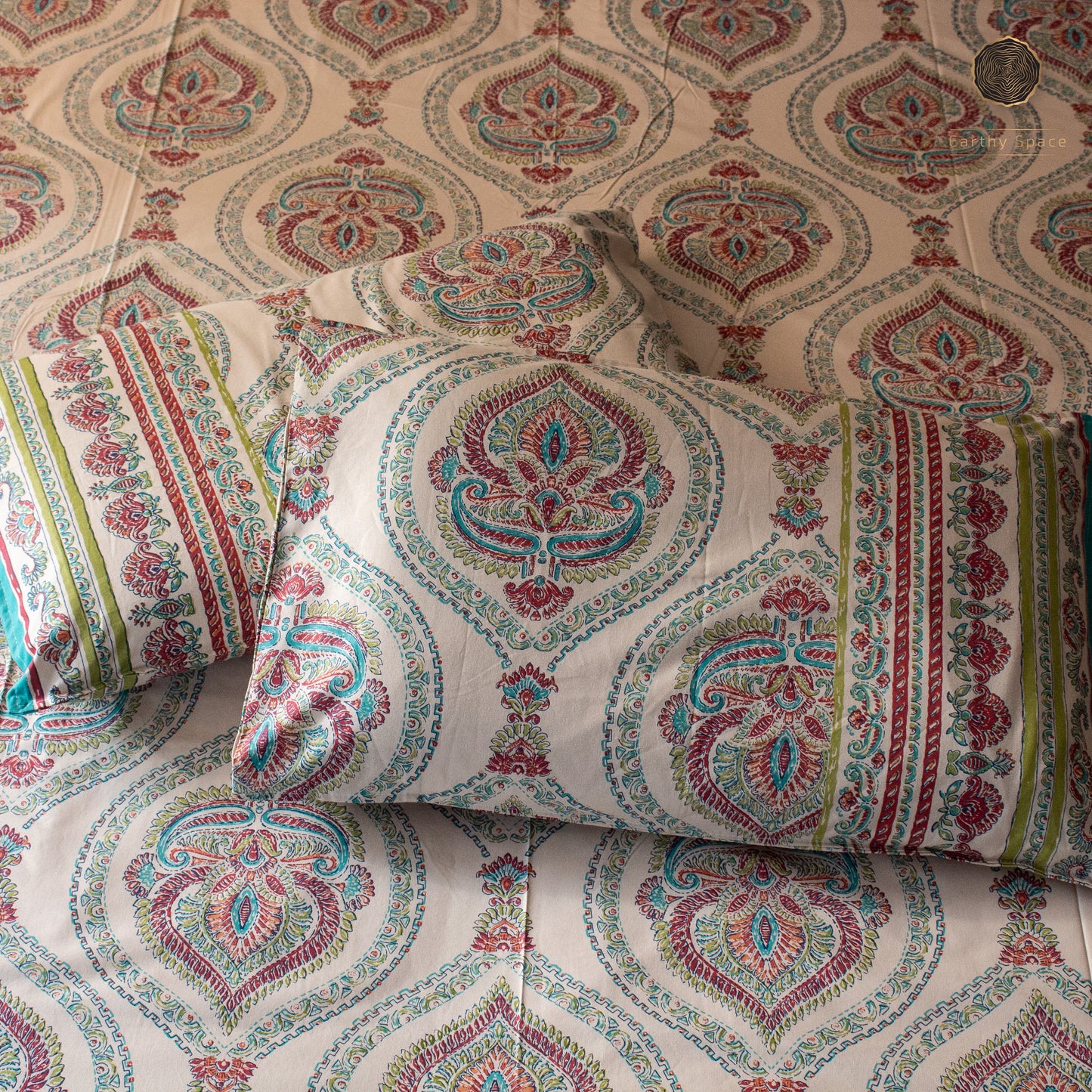 Green Royal Marwar  - Bedsheet 108" by 108"