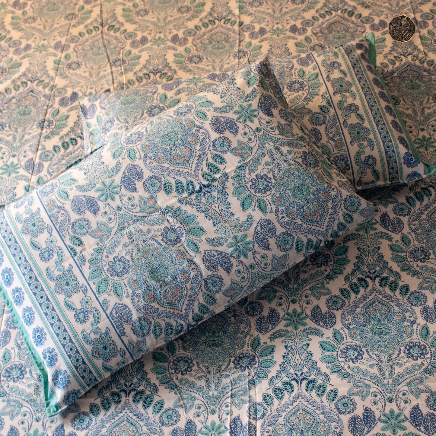 Bluebell Palace Print  - Bedsheet 108" by 108"