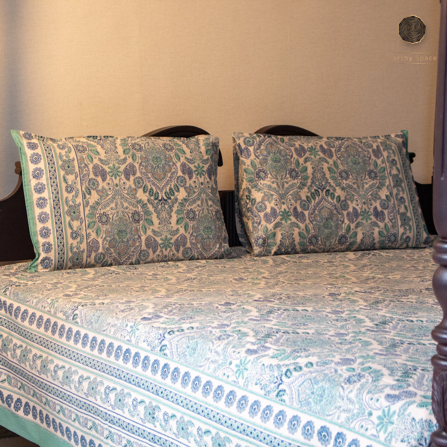 Bluebell Palace Print  - Bedsheet 108" by 108"