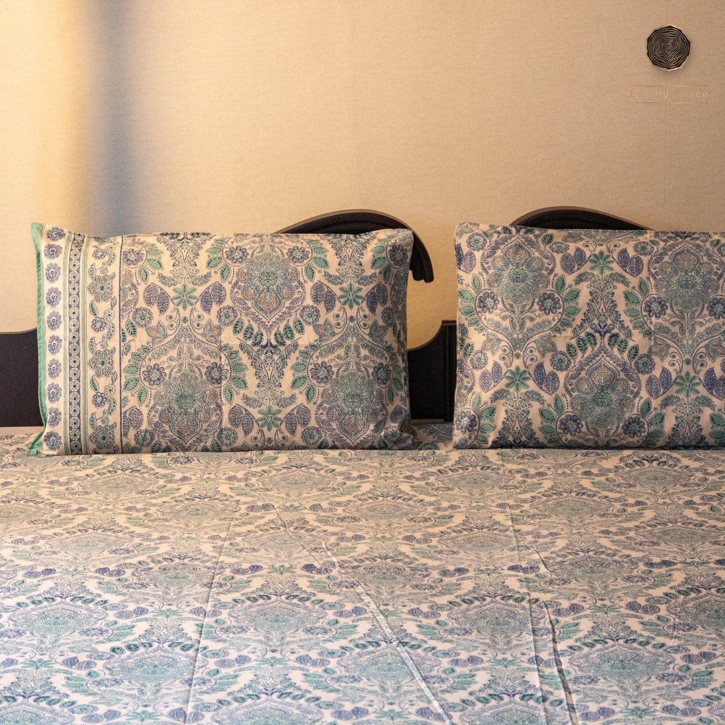 Bluebell Palace Print  - Bedsheet 108" by 108"