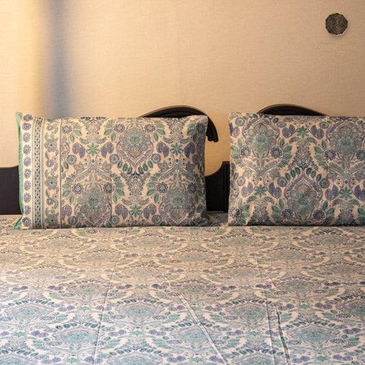 Bluebell Palace Print  - Bedsheet 108" by 108"