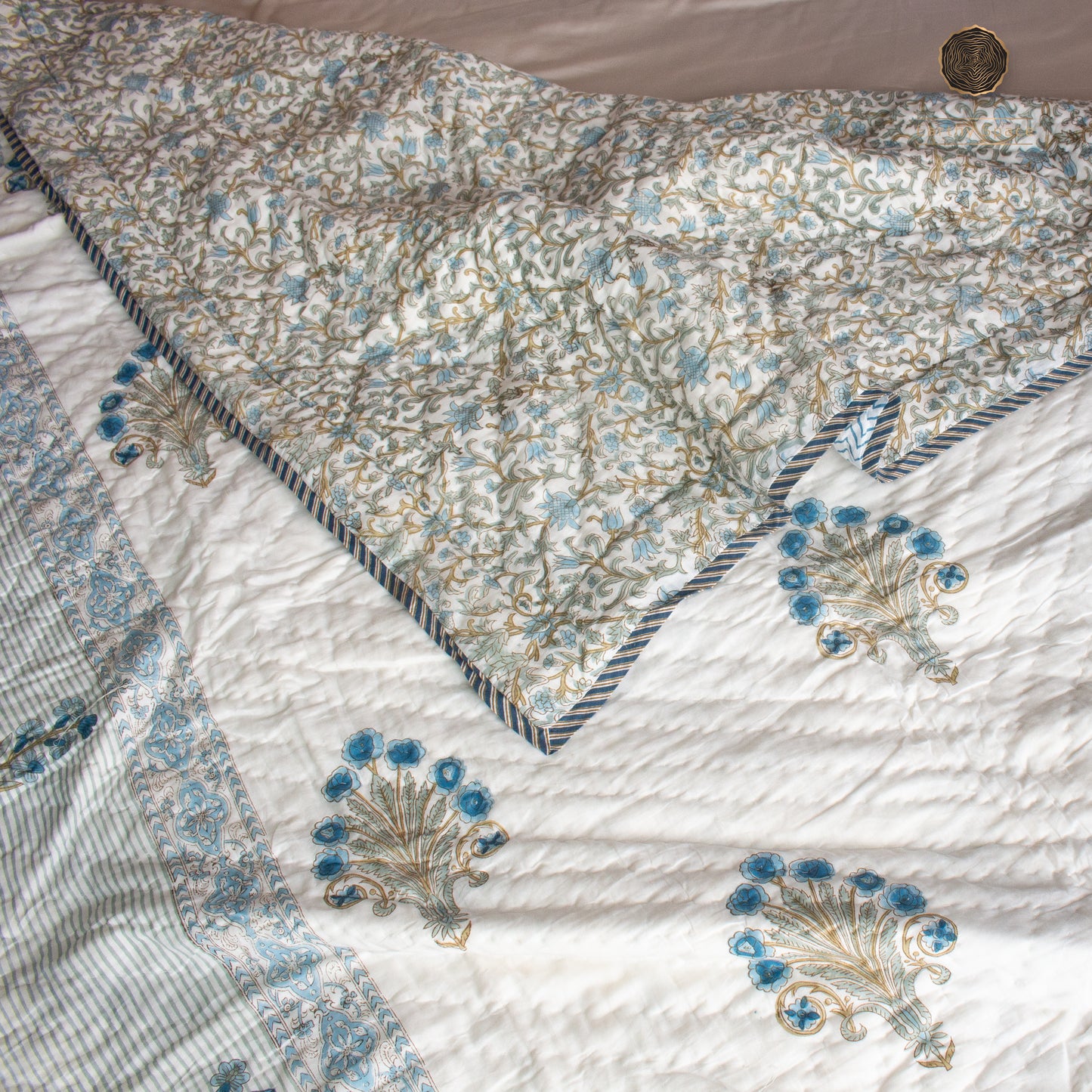 Blue bell Quilt - Single Bed
