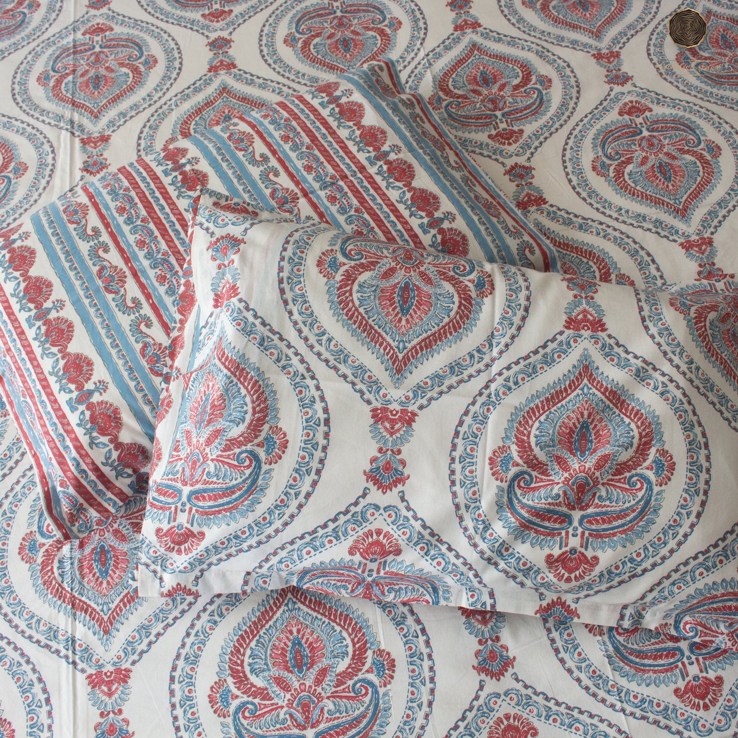 Blue Marwar - Bedsheet - 108" by 108"