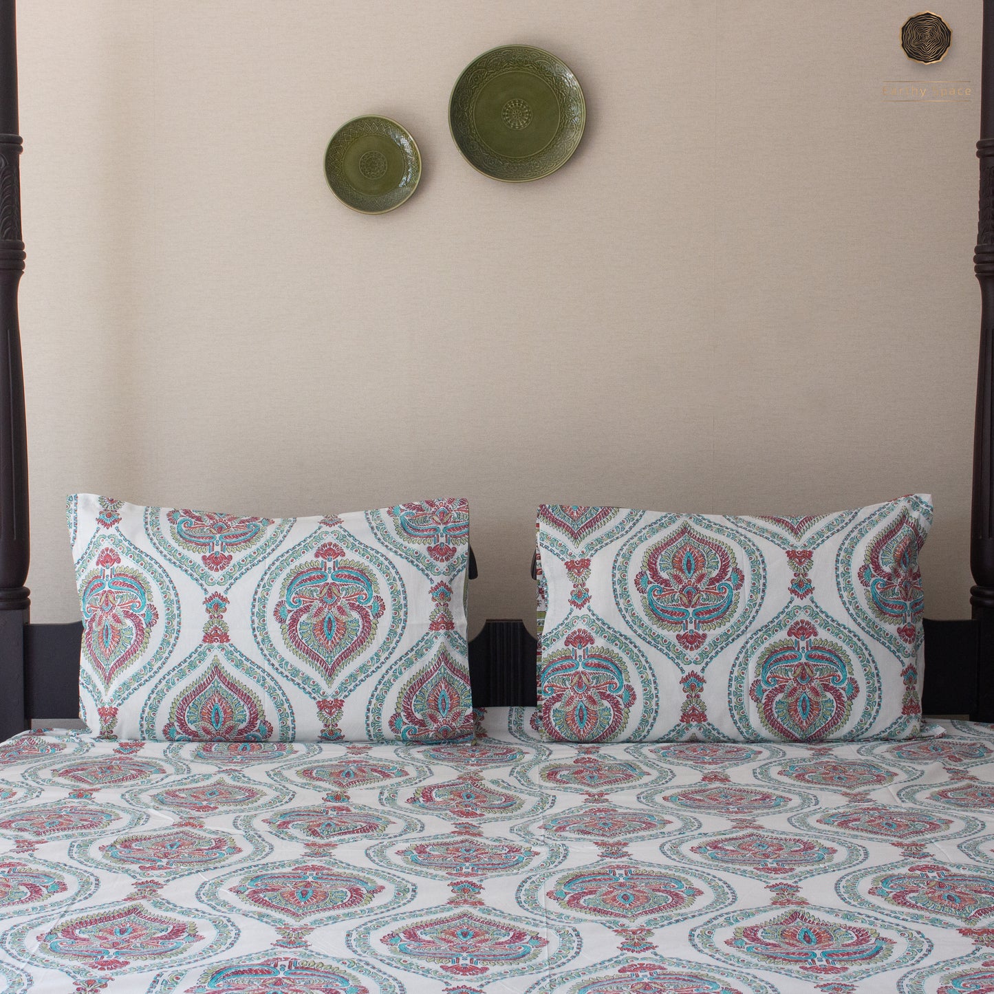 Green Marwar - Bedsheet - 108" by 108"