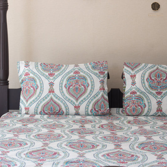 Green Marwar  - Bedsheet - 90" by 108"