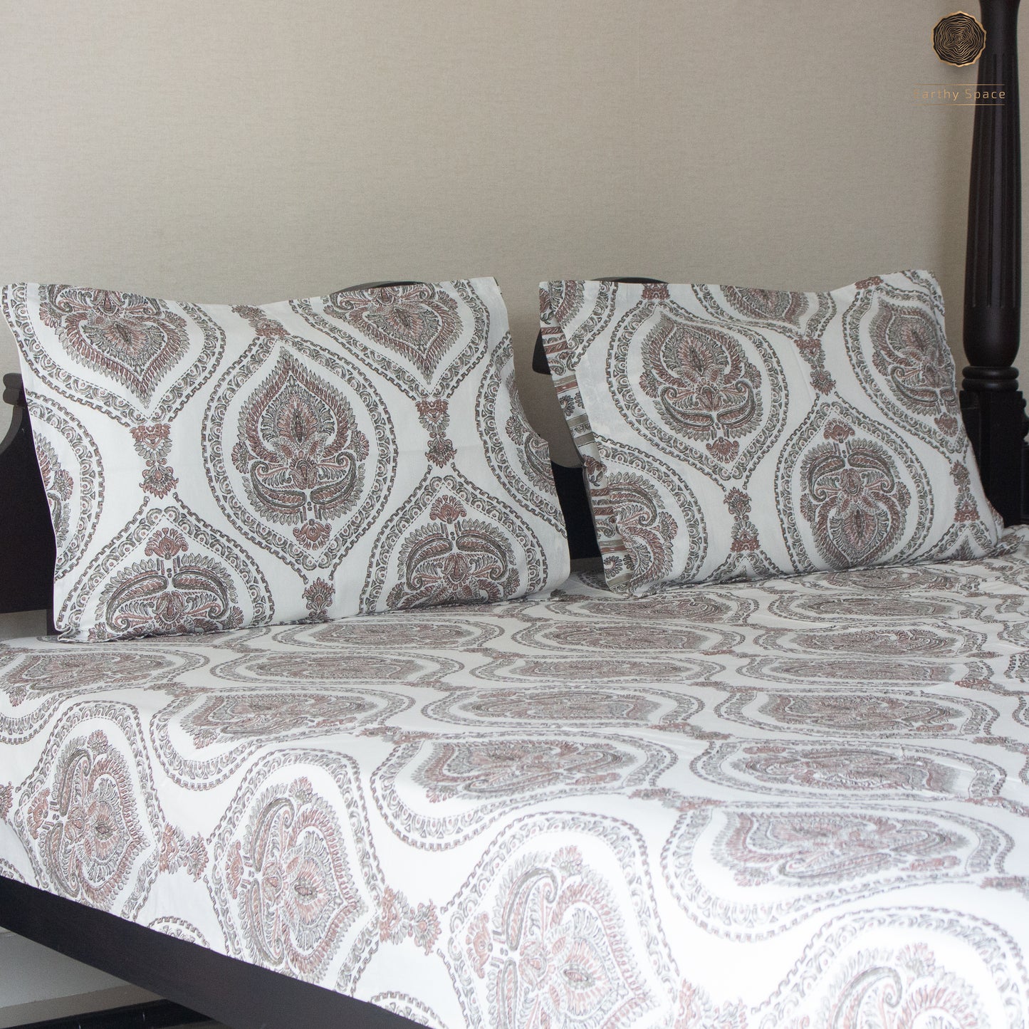 Brown Marwar - Bedsheet - 108" by 108"