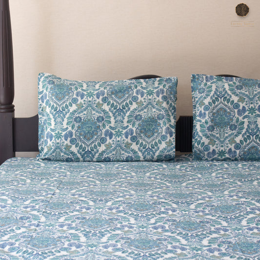 Blue Amber  - Bedsheet 90" by 108"