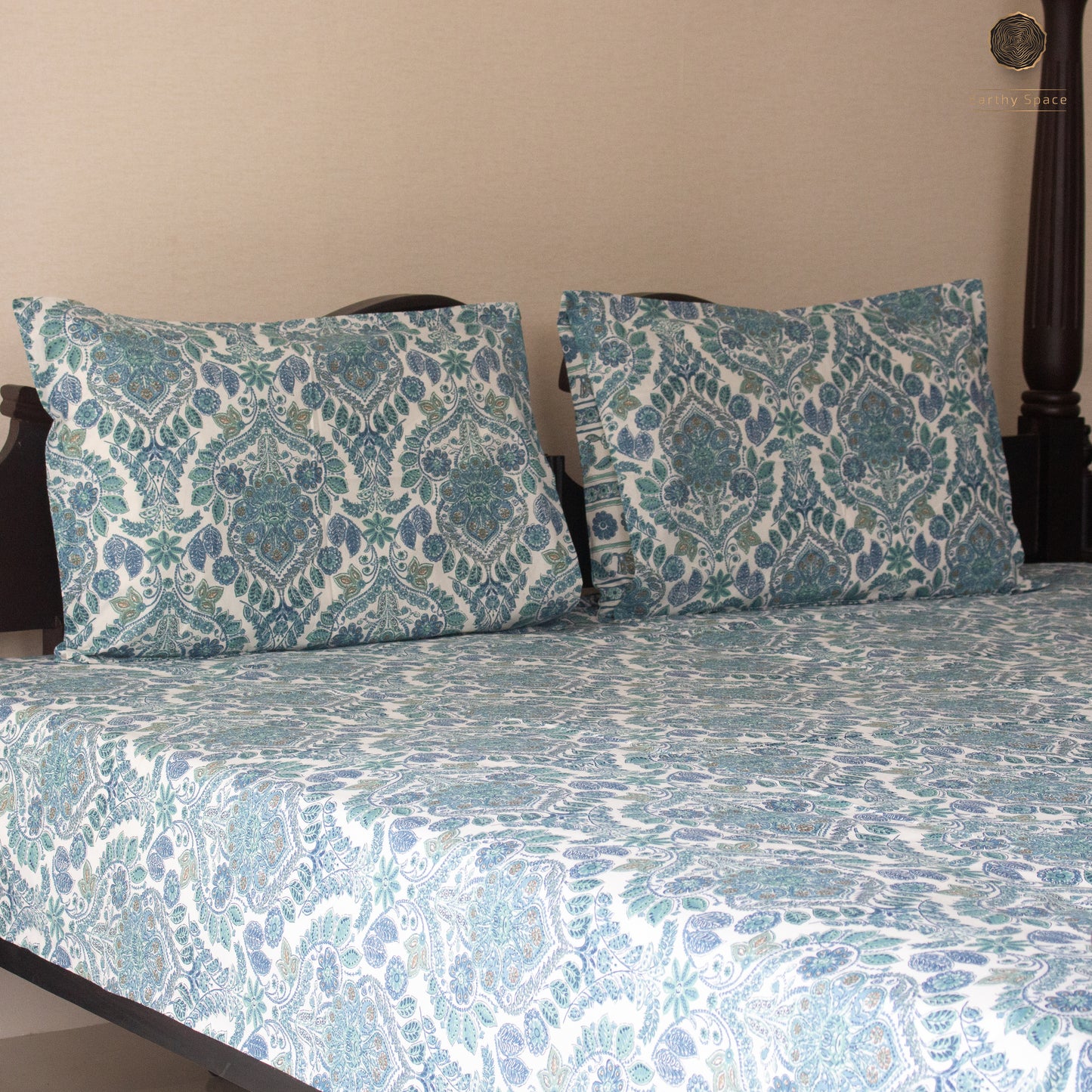 Blue Amber - Bedsheet 90" by 108"