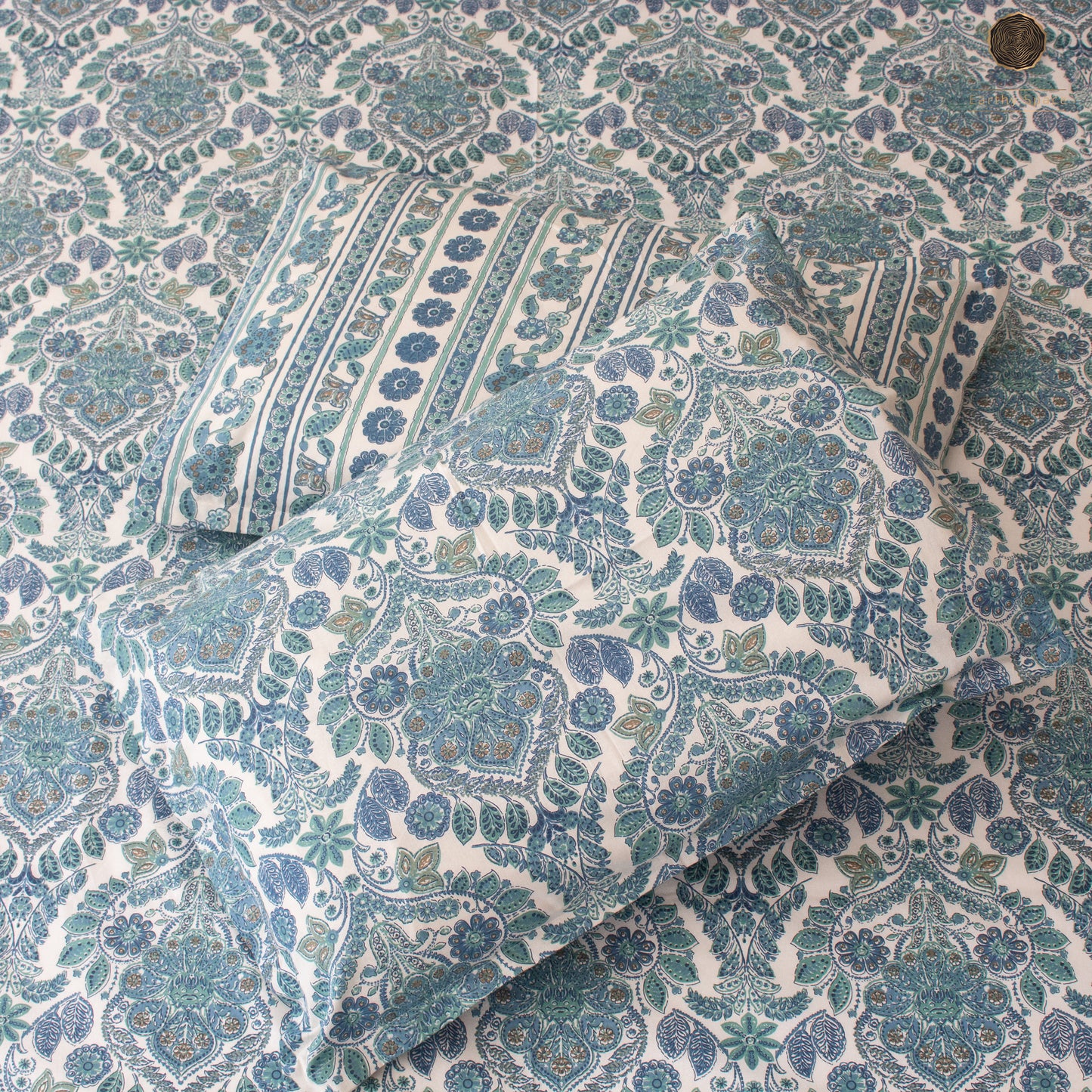 Blue Amber - Bedsheet 90" by 108"