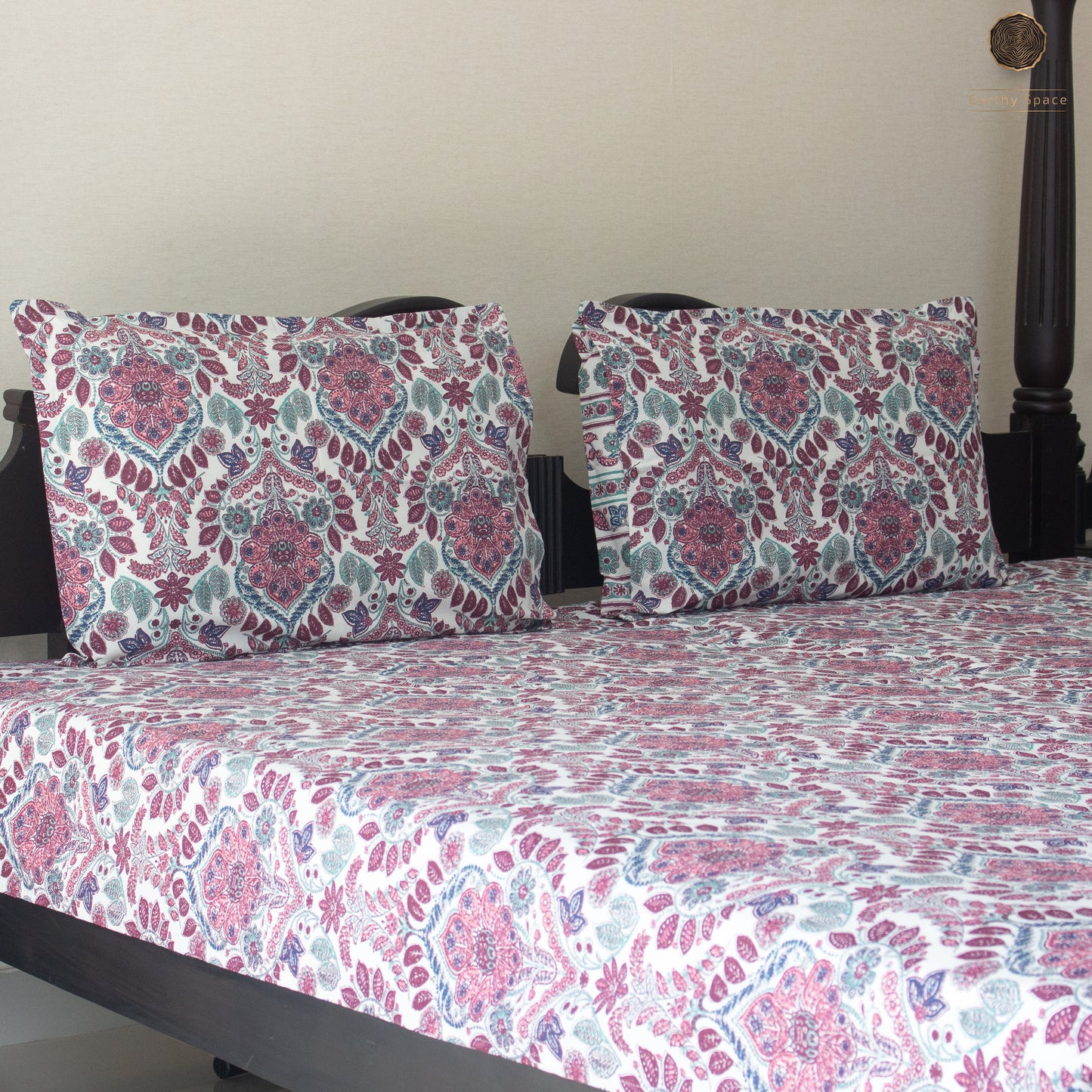 Pink Amber - Bedsheet 90" by 108"