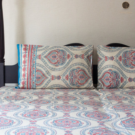 Blue Royal Marwar  - Bedsheet 108" by 108"