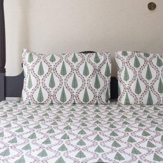 Green Cyprus - Bedsheet 108" by 108"
