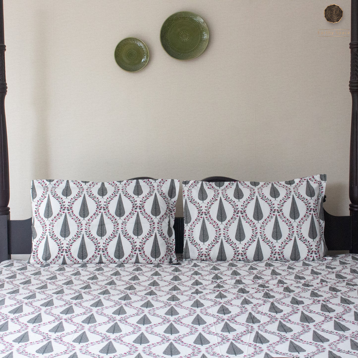 Grey Cyprus - Bedsheet 108" by 108"