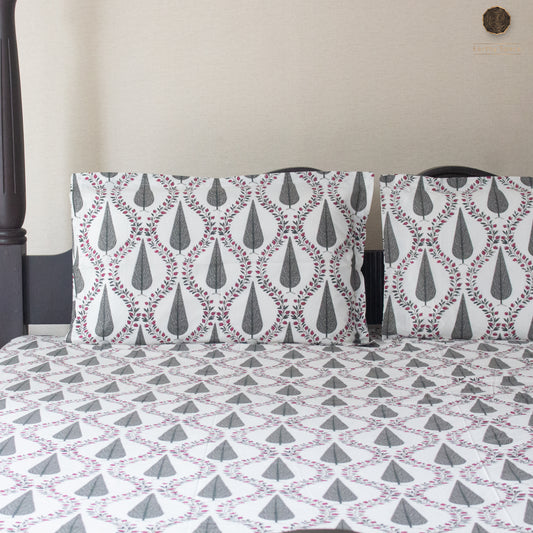 Grey Cyprus - Bedsheet 108" by 108"