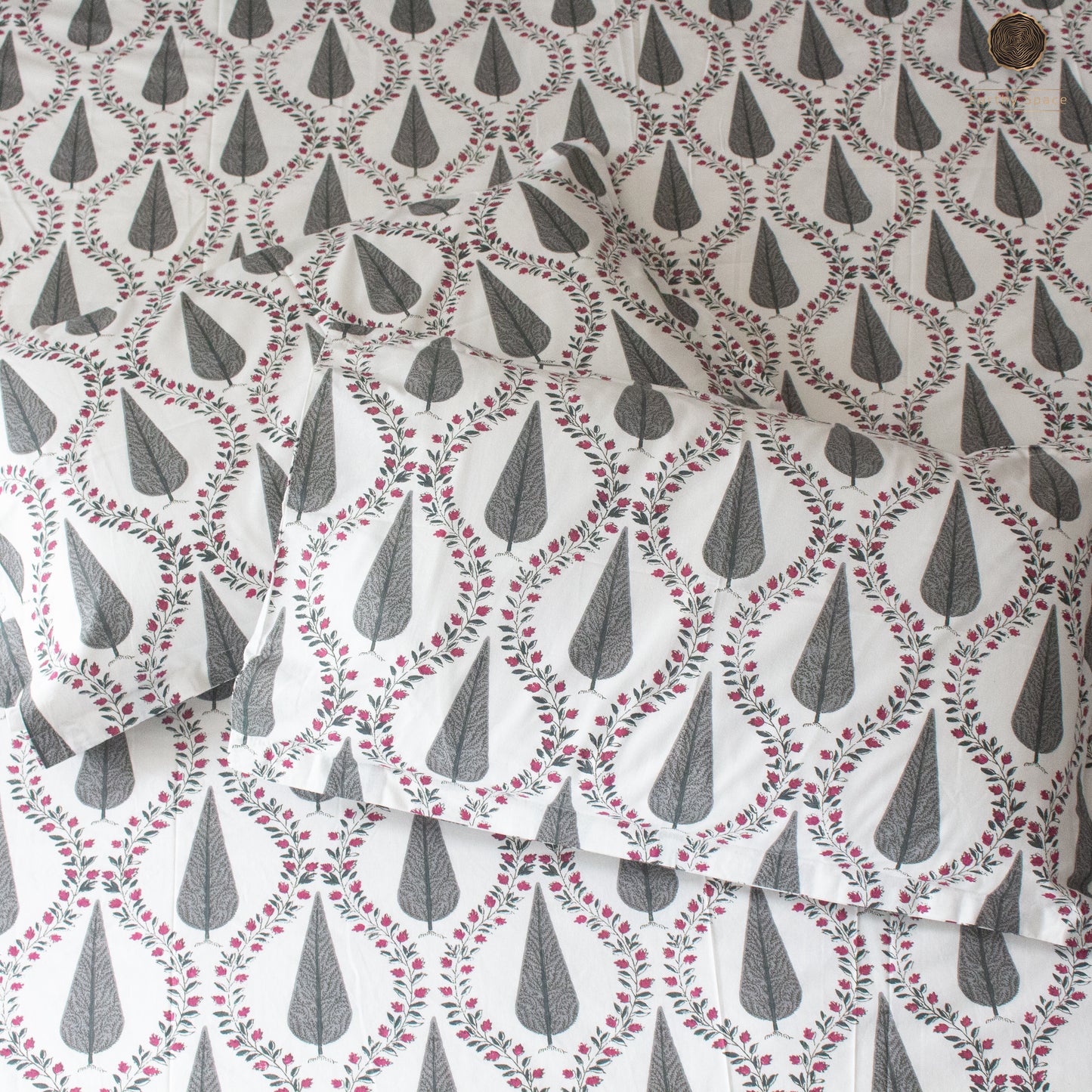 Grey Cyprus - Bedsheet 108" by 108"