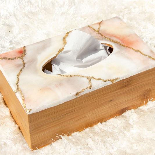Pastel Resin Tissue Box