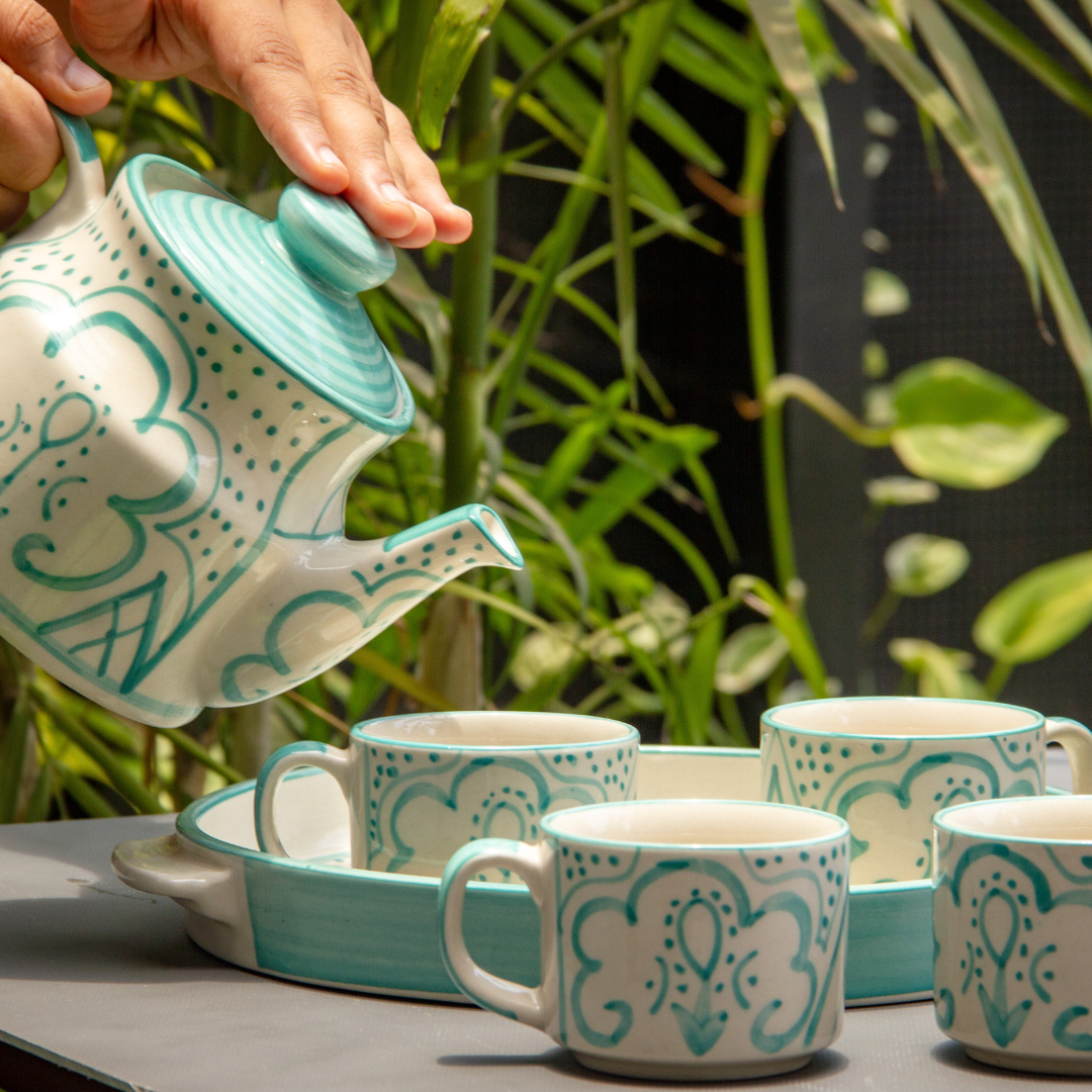 Aquatic Morning Tea Cup Set