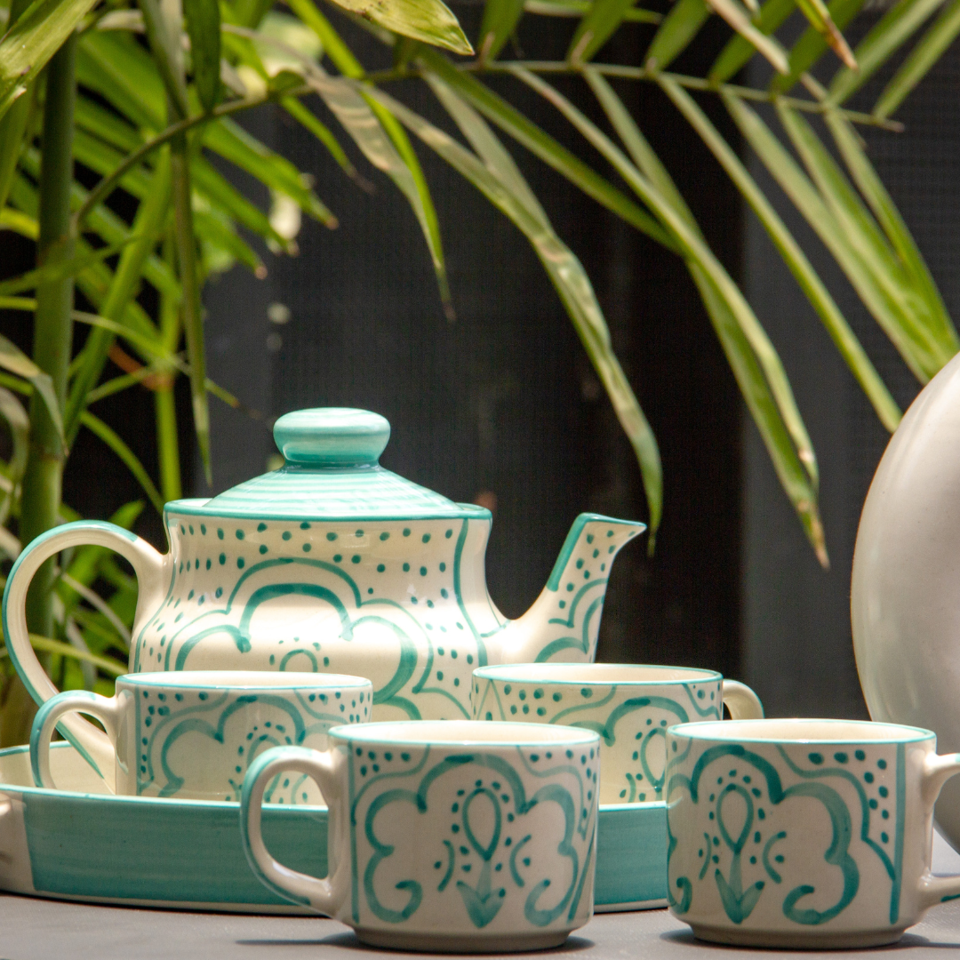 Aquatic Morning Tea Cup Set