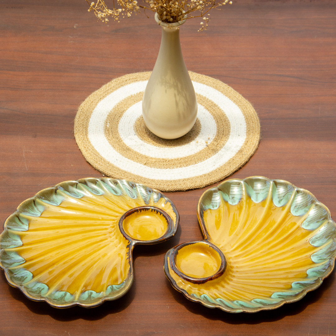 Cygnus Ceramic Chip and Dip Platter