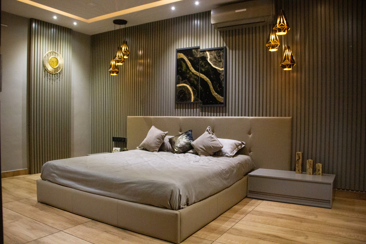 Resin Black Geode Artwork