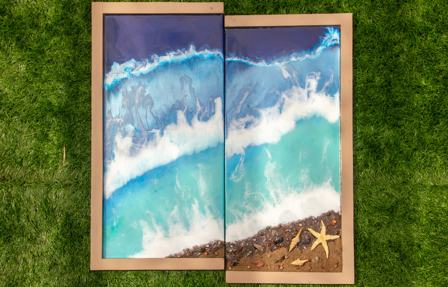 Beach Resin Artwork (Framed)