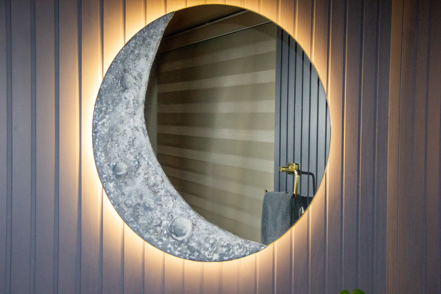 Resin Moon Mirror