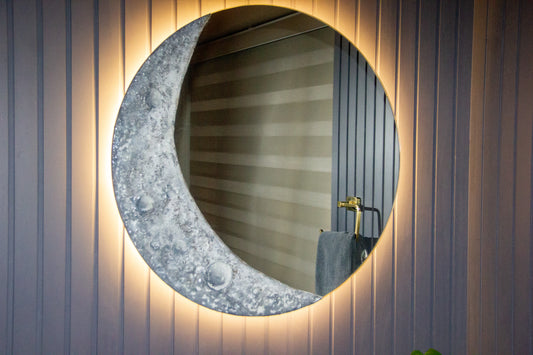 Resin Moon Mirror