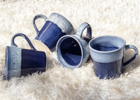 Ocean Blue Ceramic Mugs
