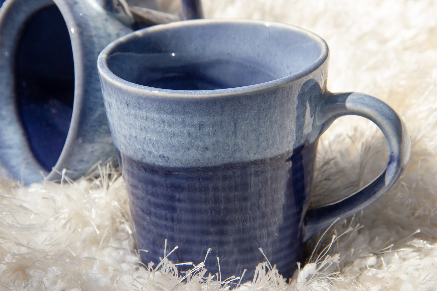 Ocean Blue Ceramic Mugs